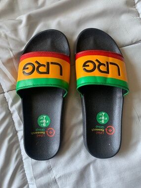 LRG Men’s Rasta Slides (Size 7)